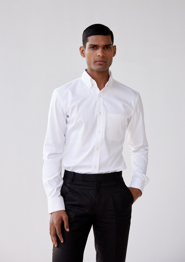 White Royal Oxford Shirt