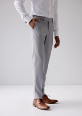 Soft Mist Grey Twill Trouser