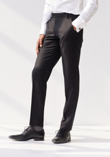 Asphalt Black Twill Trousers