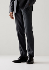 Porpoise Grey Herringbone Trousers