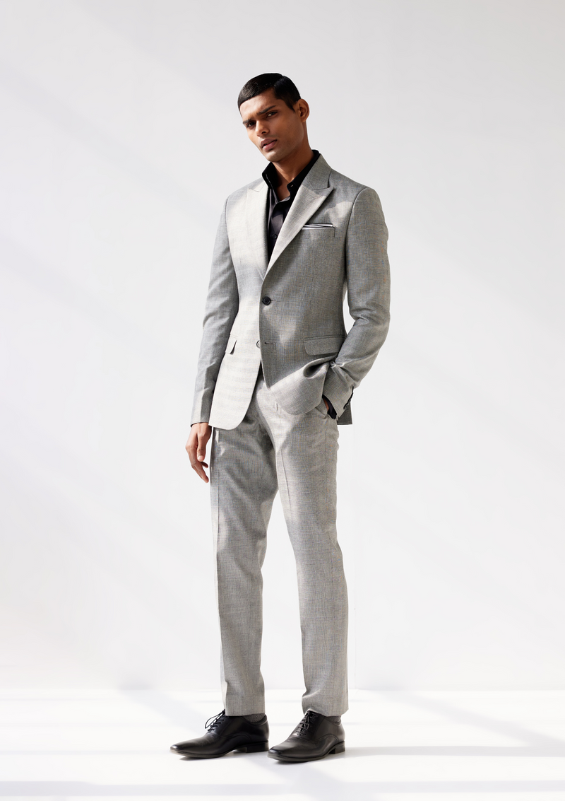 Black and Grey Dupplin Checked Blazer