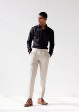 Pastel Grey Twill Trouser