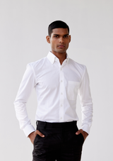 Frost White Poplin Shirt