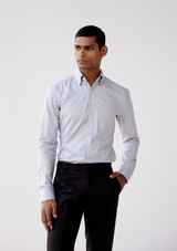 Smoky Argent Grey Twill Shirt