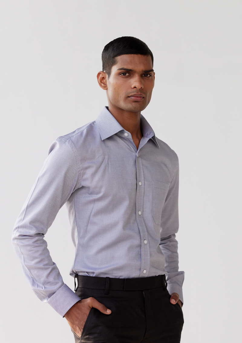 Neutral Grey Royal Oxford Shirt