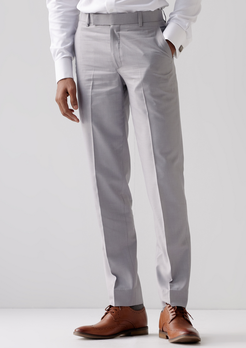 Soft Mist Grey Twill Trouser