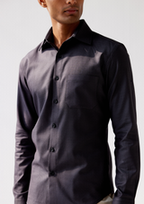 Metallic Black Royal Oxford Shirt