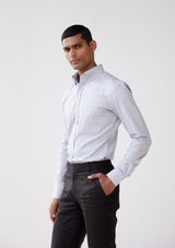 Smoky Argent Grey Twill Shirt