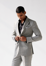 Black and Grey Dupplin Checked Blazer