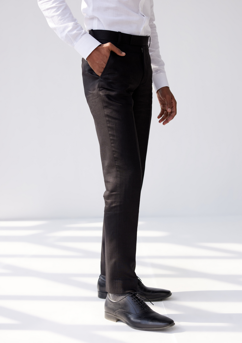 RELAXED FIT TWILL TROUSERS - Black | ZARA India