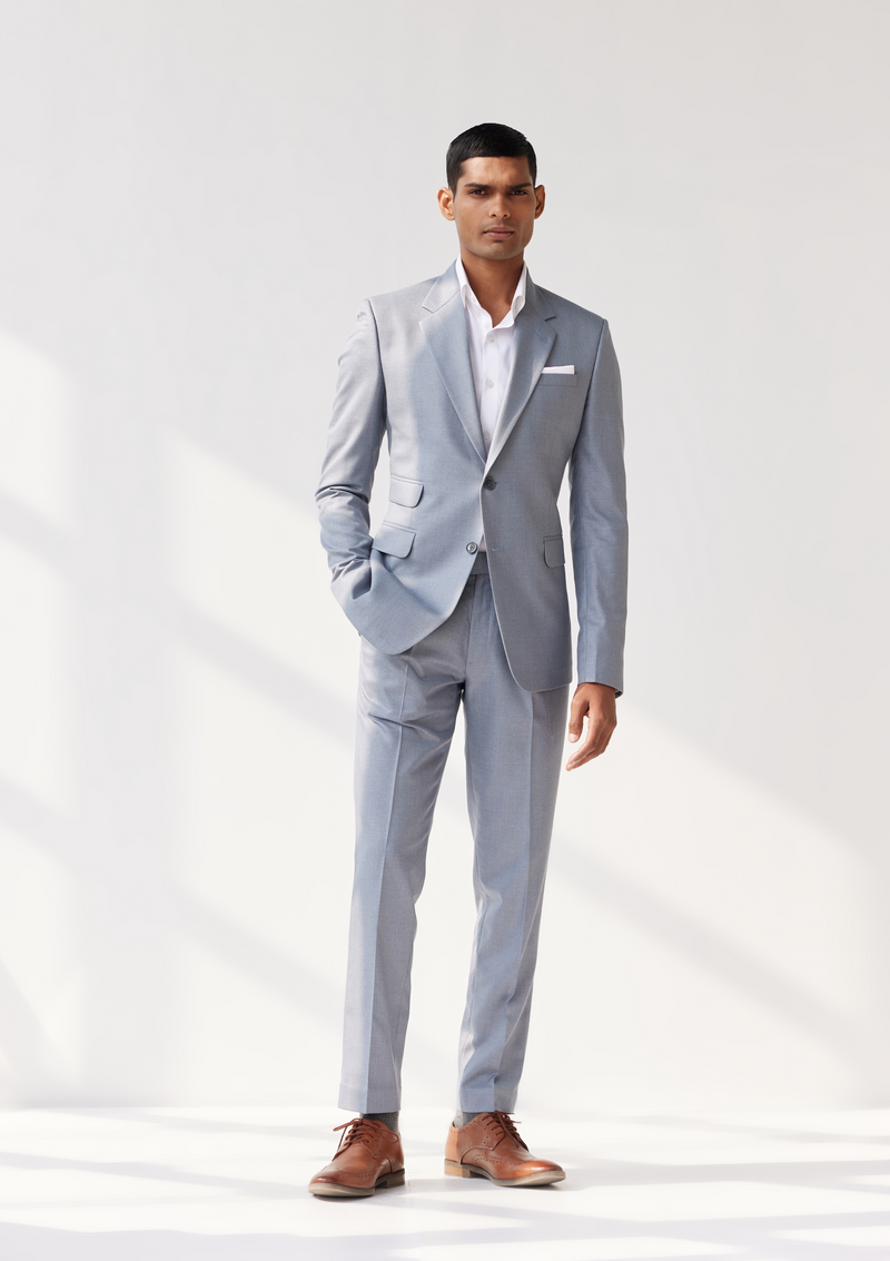 Slate Grey Twill Blazer