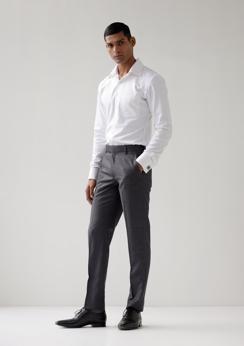 Pewter Black Twill Trouser