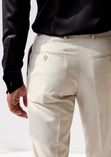 Pastel Grey Twill Trouser