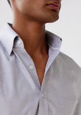 Smoky Argent Grey Twill Shirt