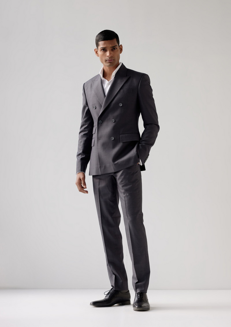 Pewter Black Twill Blazer