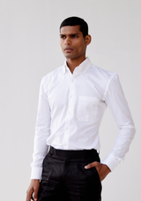 Frost White Poplin Shirt