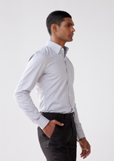 Smoky Argent Grey Twill Shirt