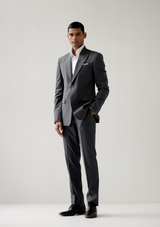 Porpoise Grey Herringbone Blazer