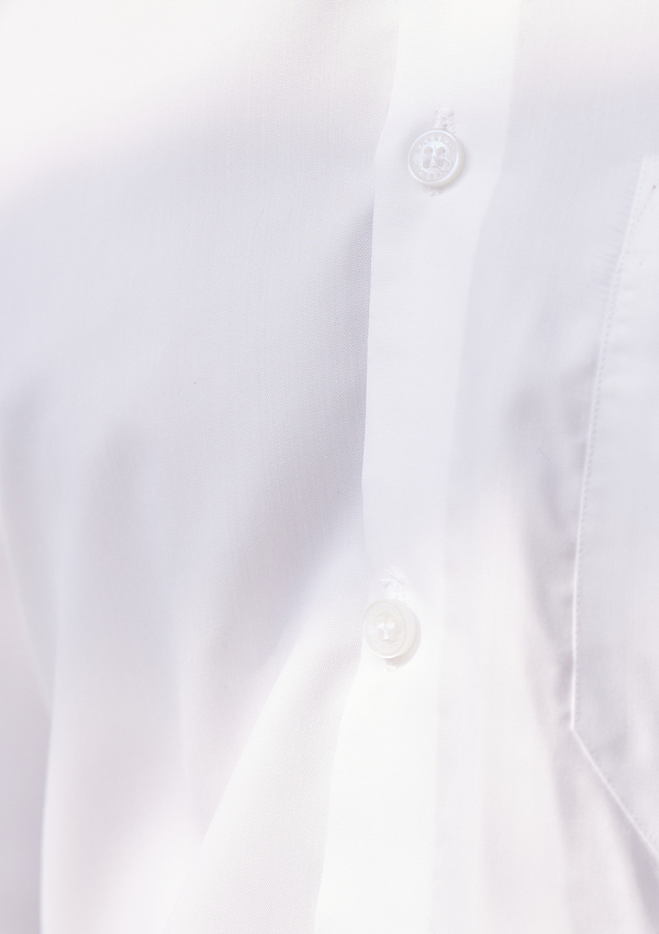 Sleek Pearl White Poplin Shirt